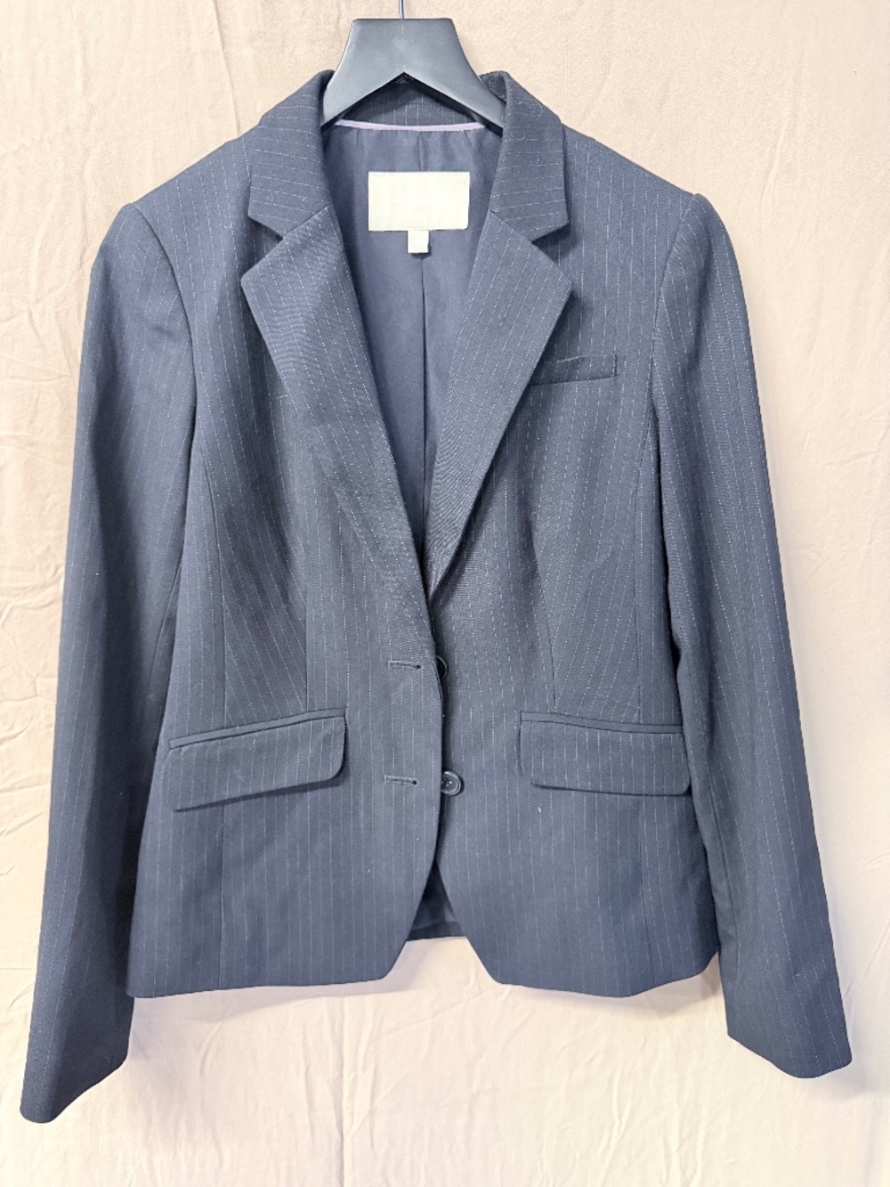 Banana Republic Women’s Size 2 Charcoal Gray Pinstripe Blazer Career Workwear